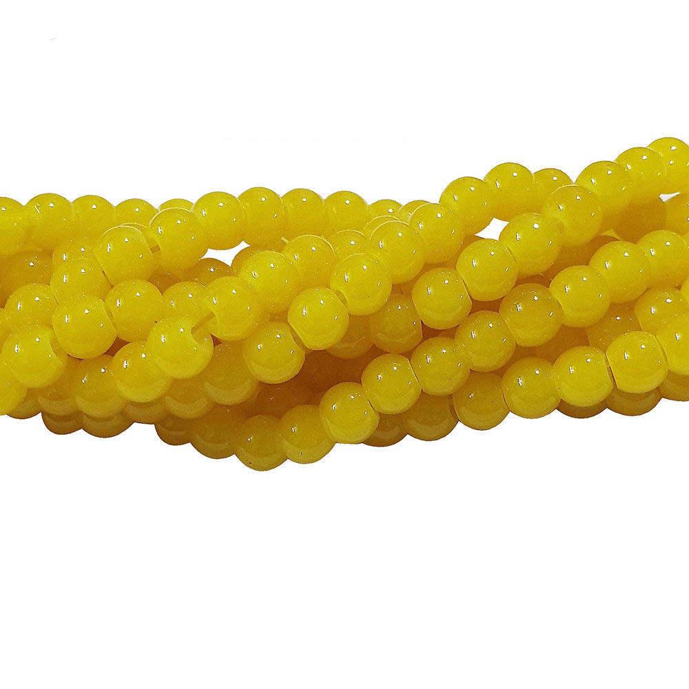 2 Strands, 6MM Round Imitation Jade Glass Beads Strands, Jelly Style Glass Spacer Beads for Jewelry Making, each 31~32 Inches