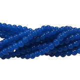 2 Strands, 6MM Round Imitation Jade Glass Beads Strands, Jelly Style Glass Spacer Beads for Jewelry Making, each 31~32 Inches