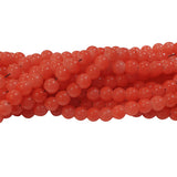 2 Strands, 6MM Round Imitation Jade Glass Beads Strands, Jelly Style Glass Spacer Beads for Jewelry Making, each 31~32 Inches