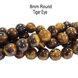 8mm Tiger Eye Sold Per Line