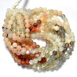 AA QUALITY' MULTI MOON STONE' SEMI-PRECIOUS BEADS, SOLD BY STRAND ABOUT 15" ABOUT (48-50) BEADS' SIZE 6.5-7 MM APPROX