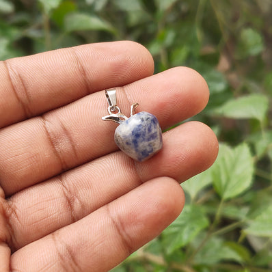 SODALITE' 1 PIECE PACK APPLE SHAPE GEMSTONE CHARMS