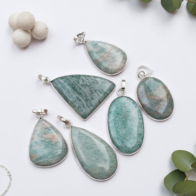 1 PIECE PACK' AMAZONITE GEMSTONE PENDANT