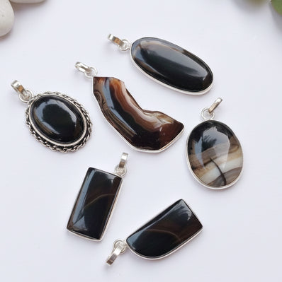 1 PIECE PACK' ONYX GEMSTONE PENDANT