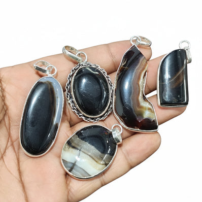 1 PIECE PACK' ONYX GEMSTONE PENDANT