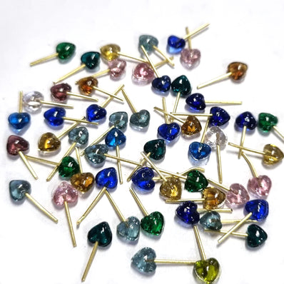 150/PCS PKG. TINY SMALL HEART MIX CHARMS FOR JEWELRY ADORNMENTS MAKING