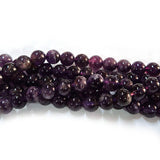 Dark Amethyst 8mm Semi Precious Round Beads with smooth polish and rich natural (Authentic)  perfect for bracelets, malas, and premium DIY jewelry projects. Sold Per Line  50~52 beads