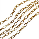 5x9mm Antique Gold Cut Iron Alloy Chain – Approx. 1 Meter for Jewellery Making