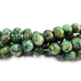 8mm Round Gemstone Beads, African Turquoise Per Line Approx 45 Beads