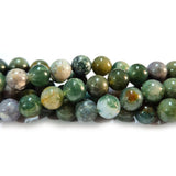 8mm Round Gemstone Beads, Indian Agate Per Line Approx 47 Beads