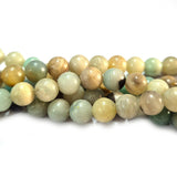 8mm Round Gemstone Beads, Amazonite Natural Per Line Approx 45 Beads