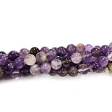 Purple Onyx 6mm Round Gemstone Beads Sold Per Line Approx  60~65 beads