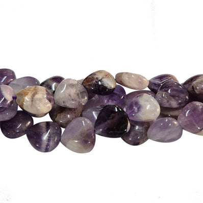 Amethyst Stone Beads Heart Shape Natural Fine Quality Beads Sold Per Line Approx. 30 Beads The Beads Size Approximately 12 MM
