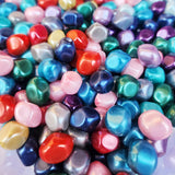 50 PIECES PACK' 12x14 MM APPROX SIZE' ASSORTED MIX PACK OF COLORFUL BARROQUE SHAPE GLASS PEARL BEADS
