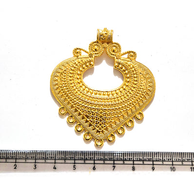 Large Gold Plated Statement Pendant | Limited Stock Sale | Jewelry Making Pendant | Single Piece