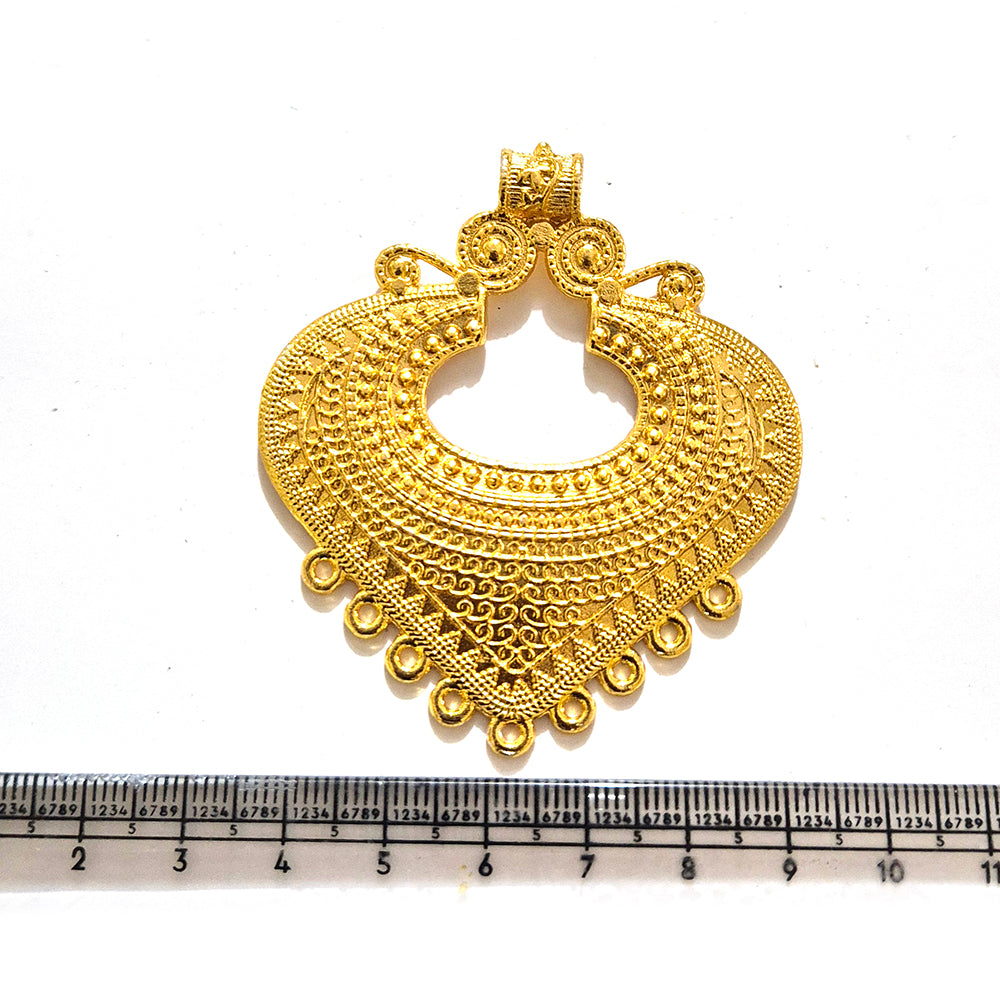 Large Gold Plated Statement Pendant | Limited Stock Sale | Jewelry Making Pendant | Single Piece