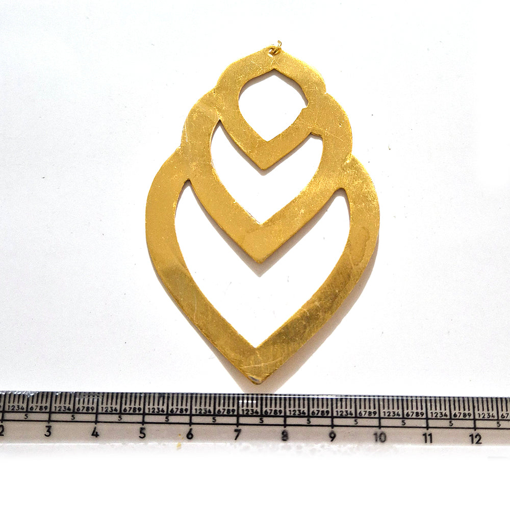 Large Gold Plated Statement Pendant | Limited Stock Sale | Jewelry Making Pendant | Single Piece
