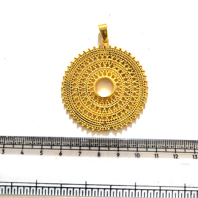 Large Gold Plated Statement Pendant | Limited Stock Sale | Jewelry Making Pendant | Single Piece