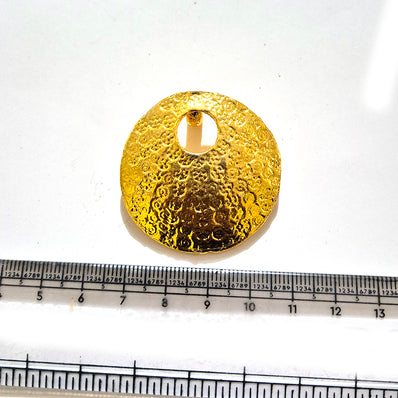 Large Gold Plated Statement Pendant | Limited Stock Sale | Jewelry Making Pendant | Single Piece