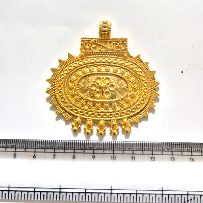 Large Gold Plated Statement Pendant | Limited Stock Sale | Jewelry Making Pendant | Single Piece