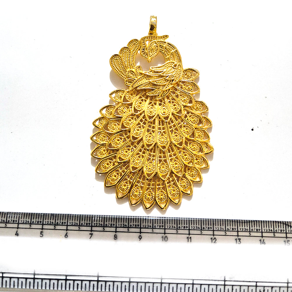 Large Gold Plated Statement Pendant | Limited Stock Sale | Jewelry Making Pendant | Single Piece