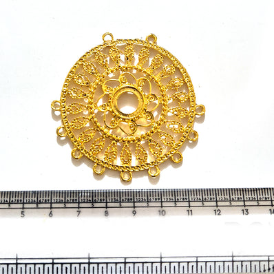 Large Gold Plated Statement Pendant | Limited Stock Sale | Jewelry Making Pendant | Single Piece