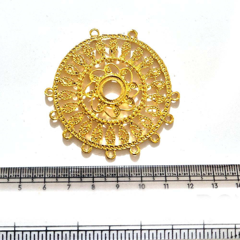 Large Gold Plated Statement Pendant | Limited Stock Sale | Jewelry Making Pendant | Single Piece