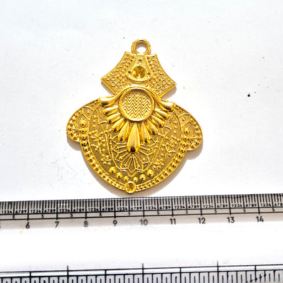 Large Gold Plated Statement Pendant | Limited Stock Sale | Jewelry Making Pendant | Single Piece