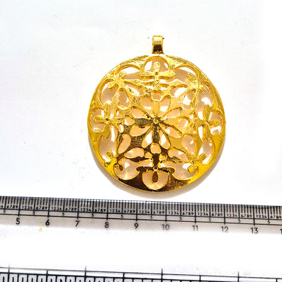 Large Gold Plated Statement Pendant | Limited Stock Sale | Jewelry Making Pendant | Single Piece