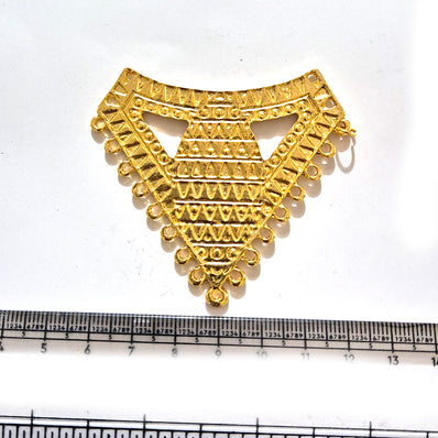 Large Gold Plated Statement Pendant | Limited Stock Sale | Jewelry Making Pendant | Single Piece