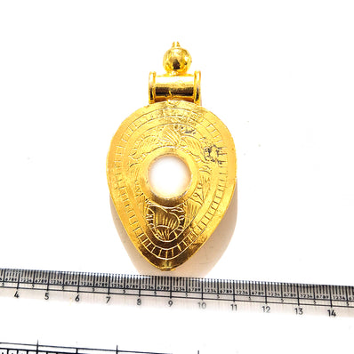 Large Gold Plated Statement Pendant | Limited Stock Sale | Jewelry Making Pendant | Single Piece