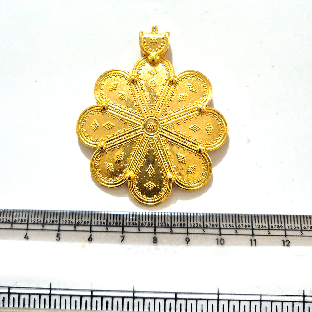Large Gold Plated Statement Pendant | Limited Stock Sale | Jewelry Making Pendant | Single Piece