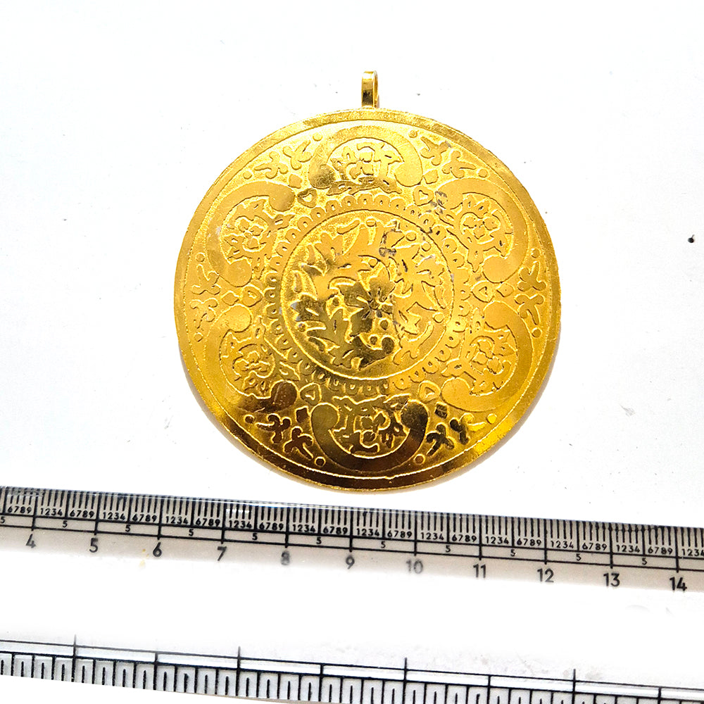 Large Gold Plated Statement Pendant | Limited Stock Sale | Jewelry Making Pendant | Single Piece