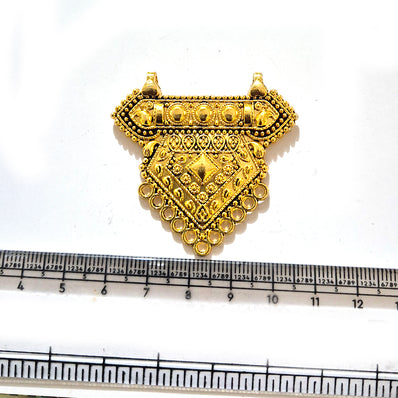 Large Gold Plated Statement Pendant | Limited Stock Sale | Jewelry Making Pendant | Single Piece