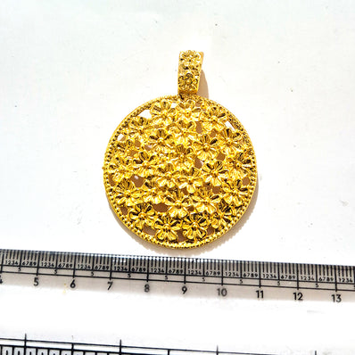 Large Gold Plated Statement Pendant | Limited Stock Sale | Jewelry Making Pendant | Single Piece