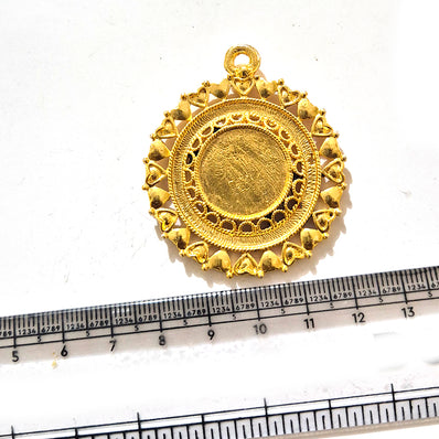 Large Gold Plated Statement Pendant | Limited Stock Sale | Jewelry Making Pendant | Single Piece