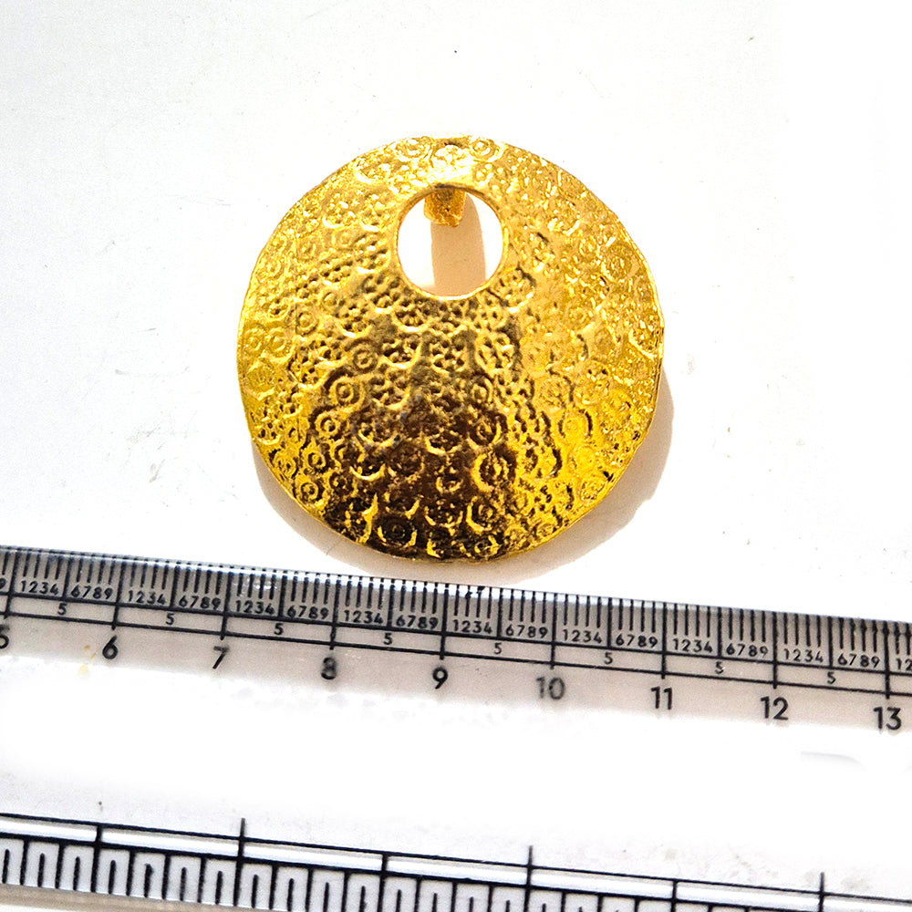 Large Gold Plated Statement Pendant | Limited Stock Sale | Jewelry Making Pendant | Single Piece