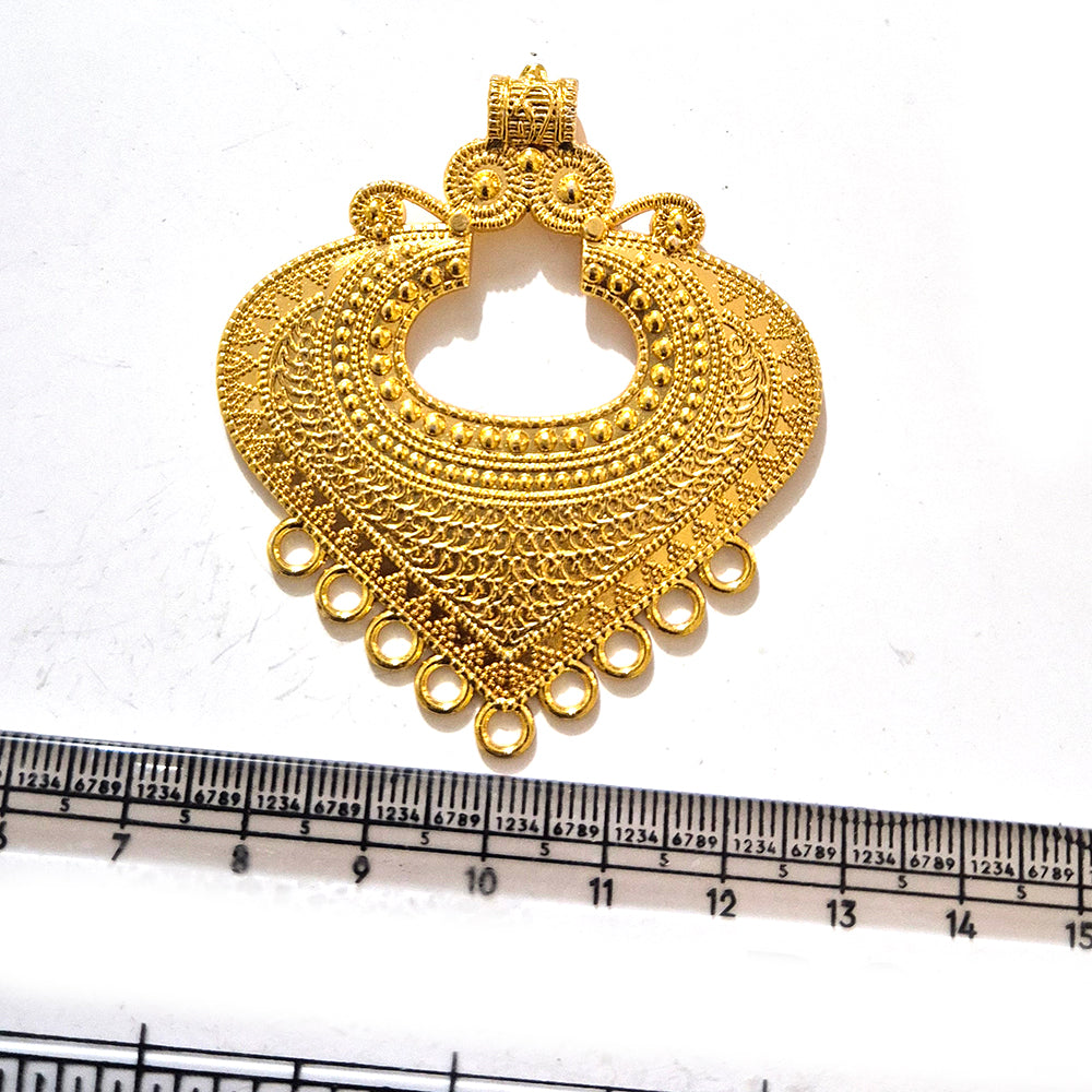 Large Gold Plated Statement Pendant | Limited Stock Sale | Jewelry Making Pendant | Single Piece