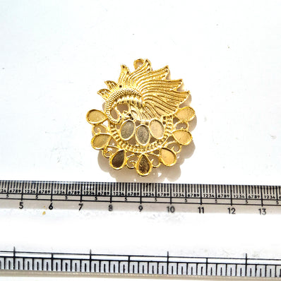 Large Gold Plated Statement Pendant | Limited Stock Sale | Jewelry Making Pendant | Single Piece