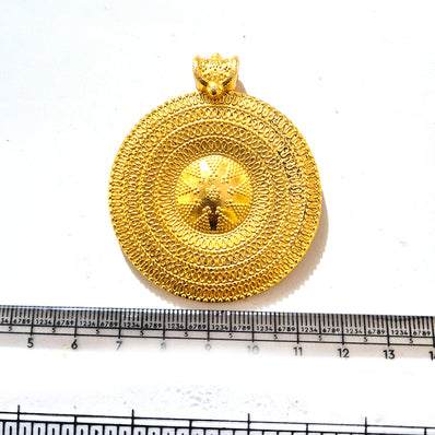 Large Gold Plated Statement Pendant | Limited Stock Sale | Jewelry Making Pendant | Single Piece