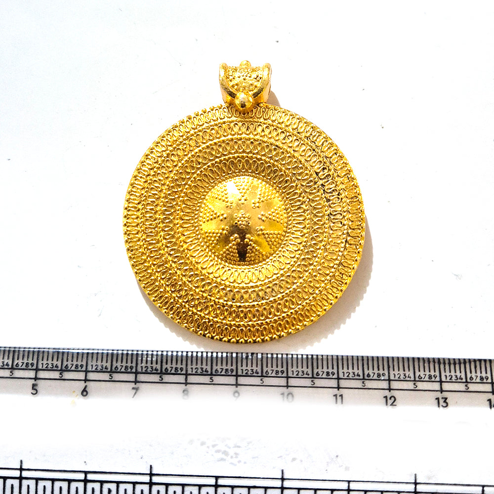 Large Gold Plated Statement Pendant | Limited Stock Sale | Jewelry Making Pendant | Single Piece