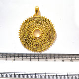 Large Gold Plated Statement Pendant | Limited Stock Sale | Jewelry Making Pendant | Single Piece