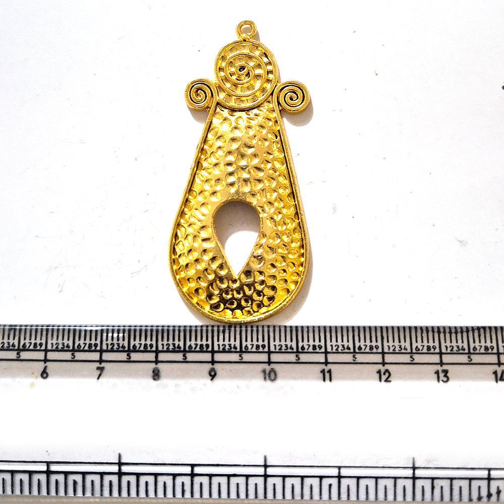 Large Gold Plated Statement Pendant | Limited Stock Sale | Jewelry Making Pendant | Single Piece
