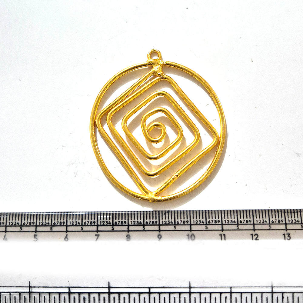 Large Gold Plated Statement Pendant | Limited Stock Sale | Jewelry Making Pendant | Single Piece