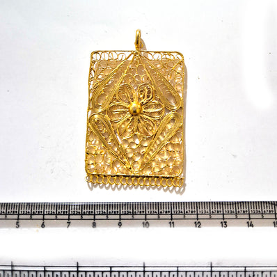 Large Gold Plated Statement Pendant | Limited Stock Sale | Jewelry Making Pendant | Single Piece