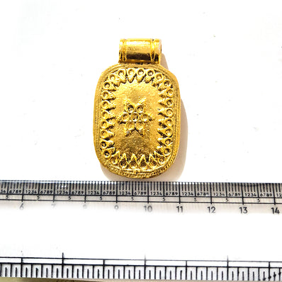 Large Gold Plated Statement Pendant | Limited Stock Sale | Jewelry Making Pendant | Single Piece