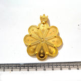 Large Gold Plated Statement Pendant | Limited Stock Sale | Jewelry Making Pendant | Single Piece