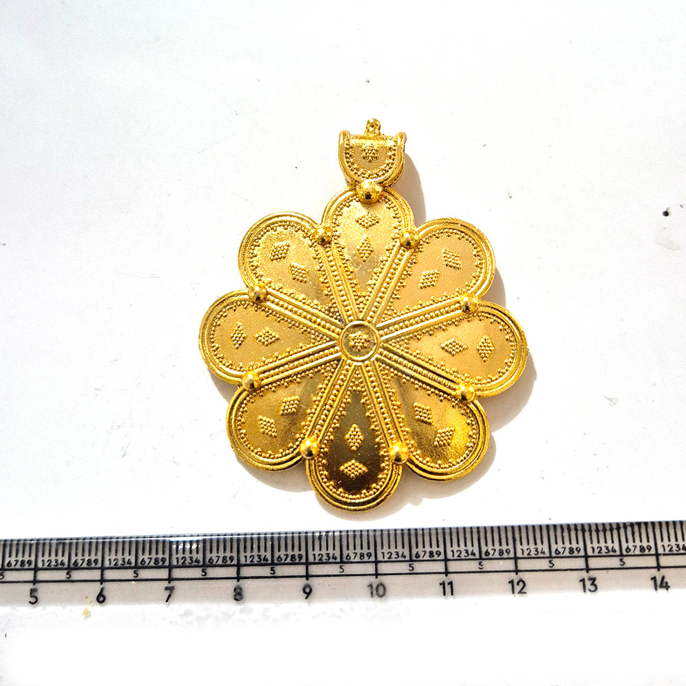 Large Gold Plated Statement Pendant | Limited Stock Sale | Jewelry Making Pendant | Single Piece