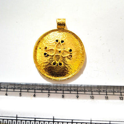 Large Gold Plated Statement Pendant | Limited Stock Sale | Jewelry Making Pendant | Single Piece