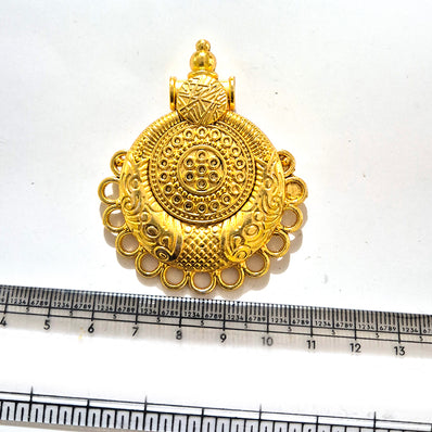 Large Gold Plated Statement Pendant | Limited Stock Sale | Jewelry Making Pendant | Single Piece